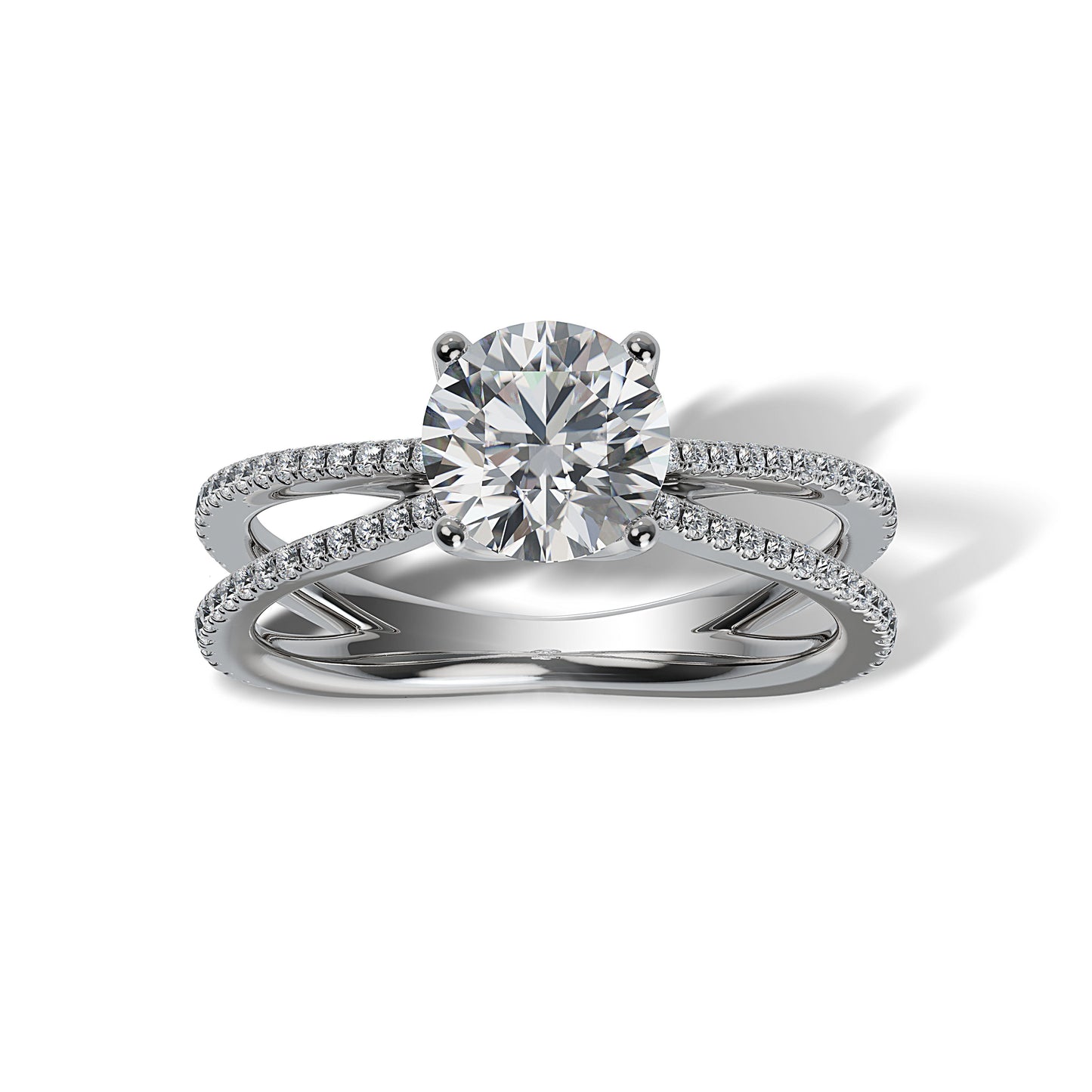 Lab Grown Diamond Engagamenet Ring (8055183343846) (10220915818689)