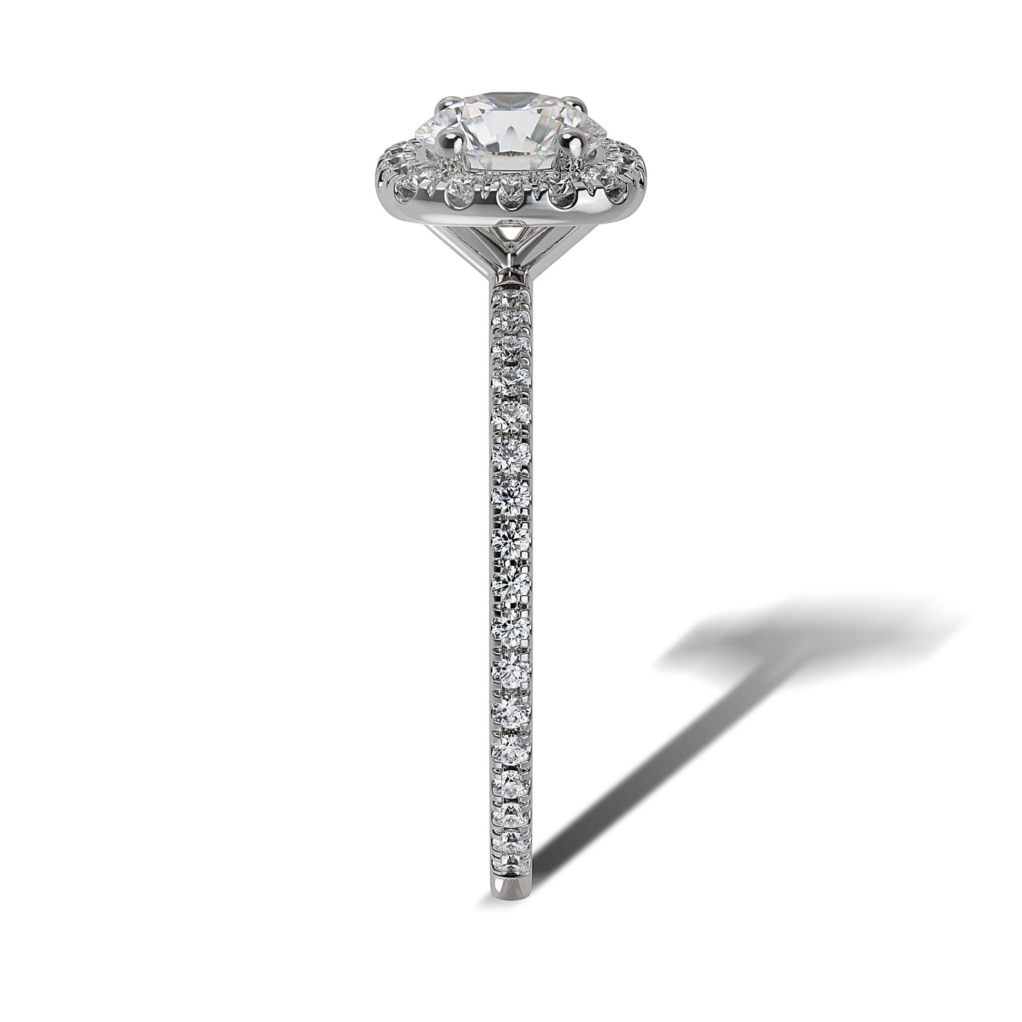 Lab Grown Diamond Halo Engagement Ring (8055183409382) (10220914507969)