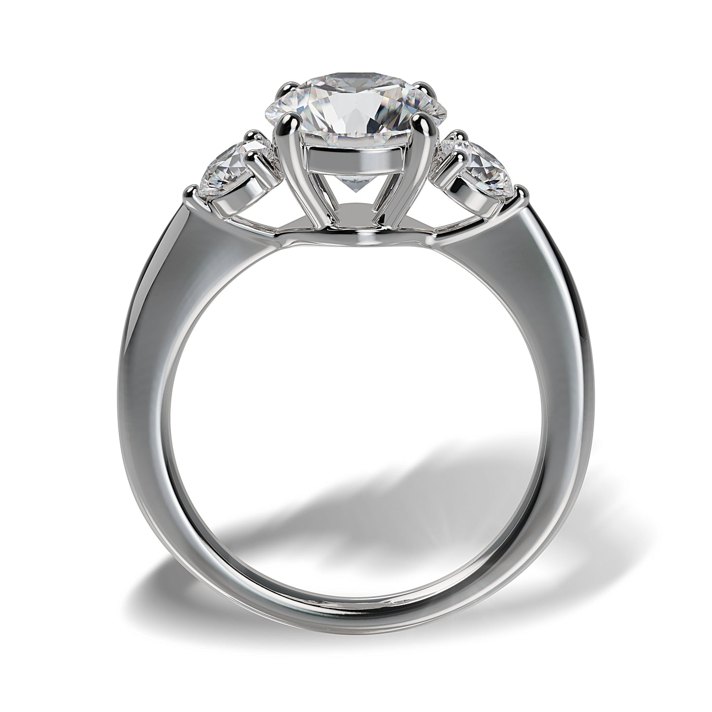 Lab Grown Diamond Three Stone Engagement Ring (8055183442150) (10220914049217)
