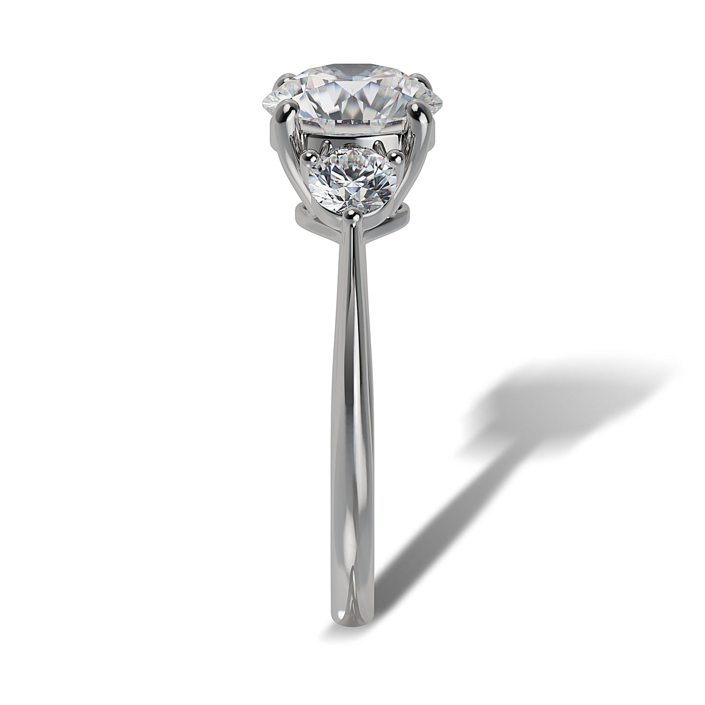 Lab Grown Diamond Three Stone Engagement Ring (8055183442150) (10220914049217)