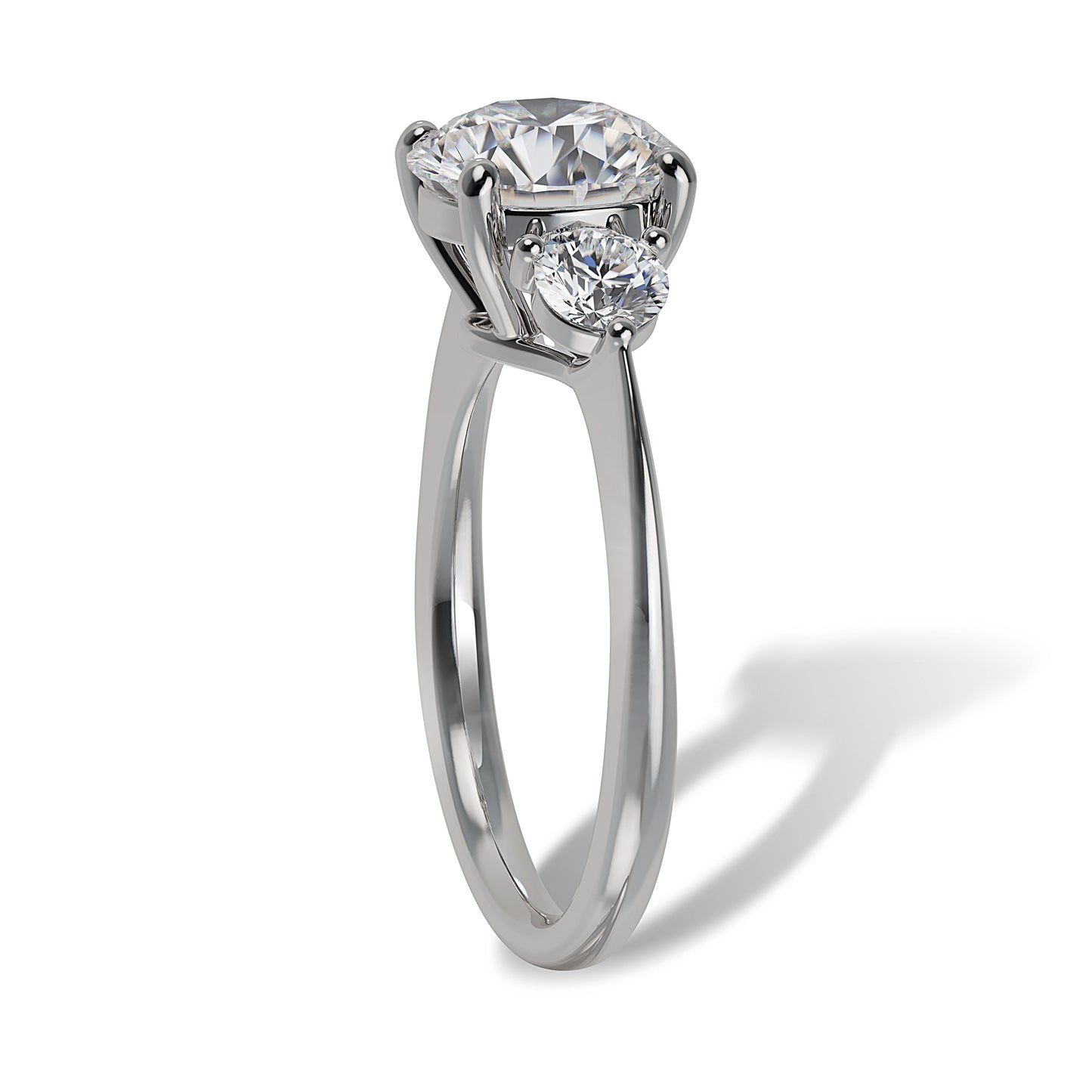Lab Grown Diamond Three Stone Engagement Ring (8055183442150) (10220914049217)