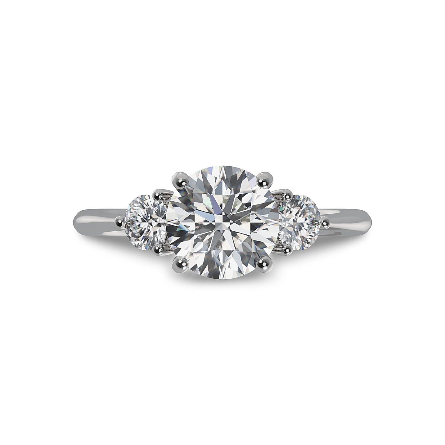 Lab Grown Diamond Three Stone Engagement Ring (8055183442150) (10220914049217)