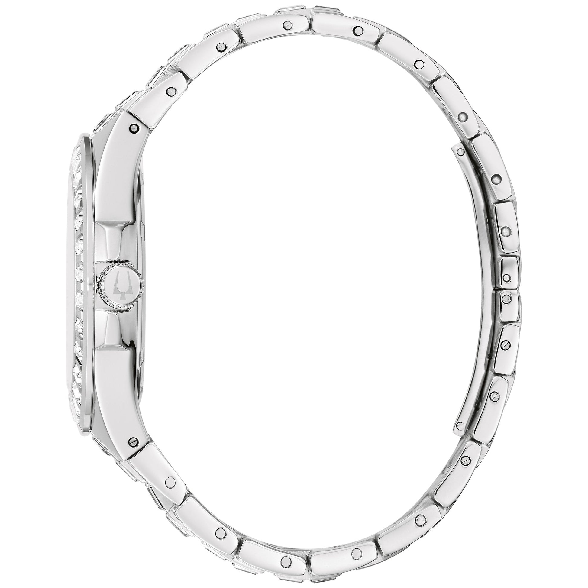 Bulova Dress/Classic Crystal Mens Watch Stainless Steel (8077819576550)