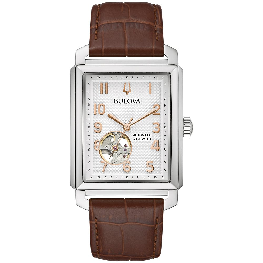 Bulova Silver-Tone Stainless Steel  Dress/Classic Classic Sutton Mens Watch (042429587809) 96A268
