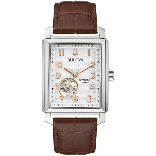 Bulova Silver-Tone Stainless Steel  Dress/Classic Classic Sutton Mens Watch (042429587809) 96A268