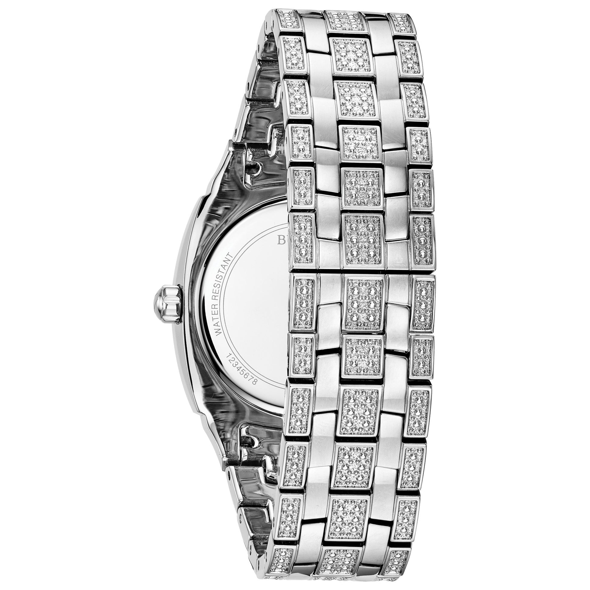 Bulova Dress/Classic Crystal Mens Watch Stainless Steel (8077820002534) (10220885475521)