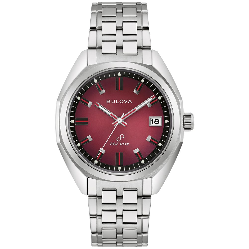 Bulova Silver-Tone Stainless Steel  Dress/Classic Classic Jet Star Mens Watch (042429594173) 96B401