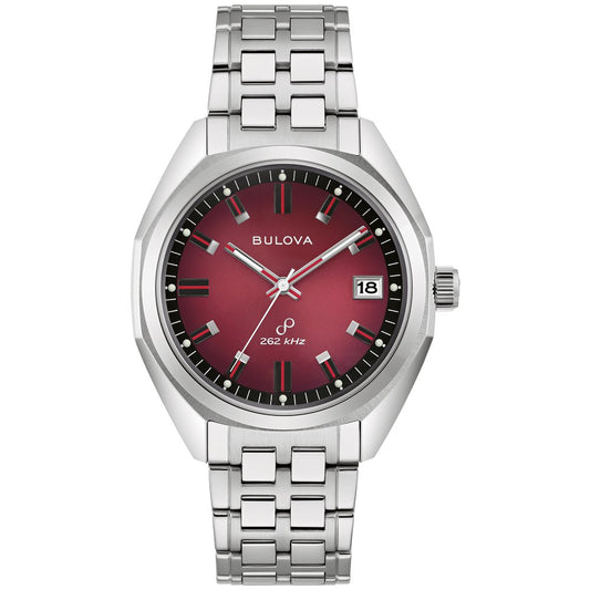Bulova Silver-Tone Stainless Steel  Dress/Classic Classic Jet Star Mens Watch (042429594173) 96B401