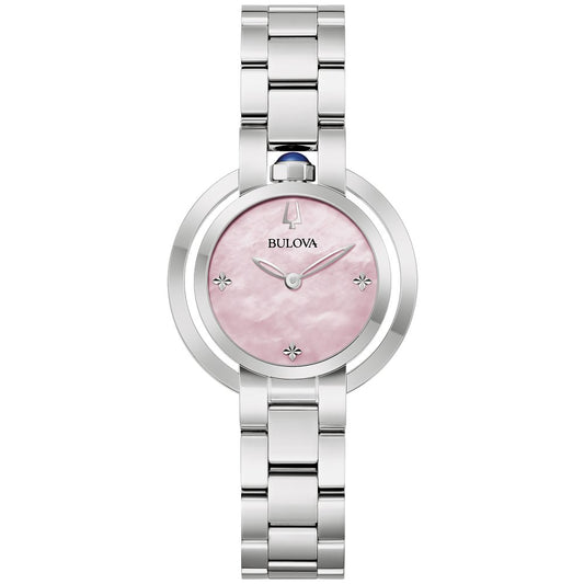 Bulova Silver-Tone Stainless Steel  Dress/Classic Classic Rubaiyat Ladies Watch (042429603424) 96L338