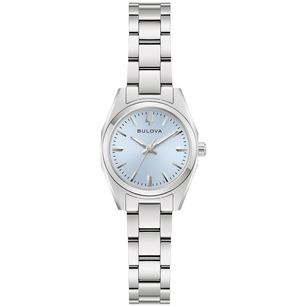Bulova Silver-Tone Stainless Steel  Dress/Classic Classic Surveyor Ladies Watch (042429605190) 96L345