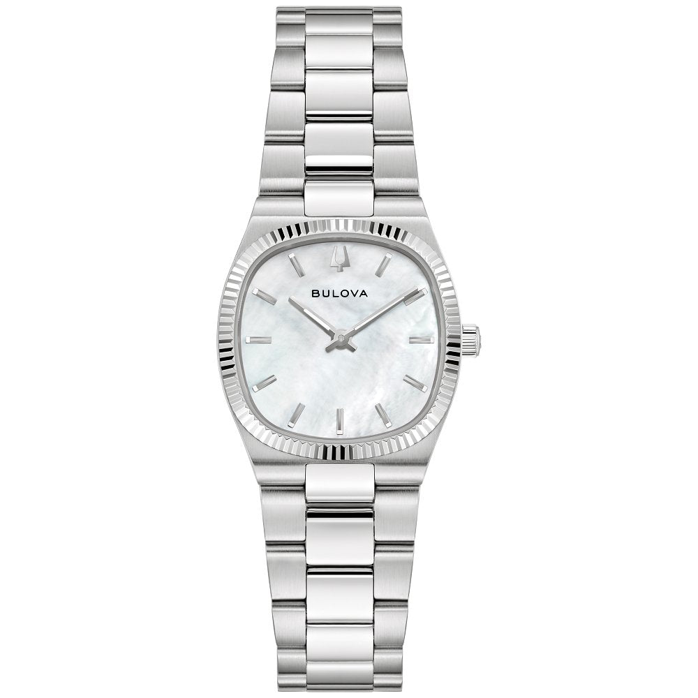 Bulova Silver-Tone Stainless Steel  Dress/Classic Classic Super Seville Ladies Watch (042429607422) 96L353