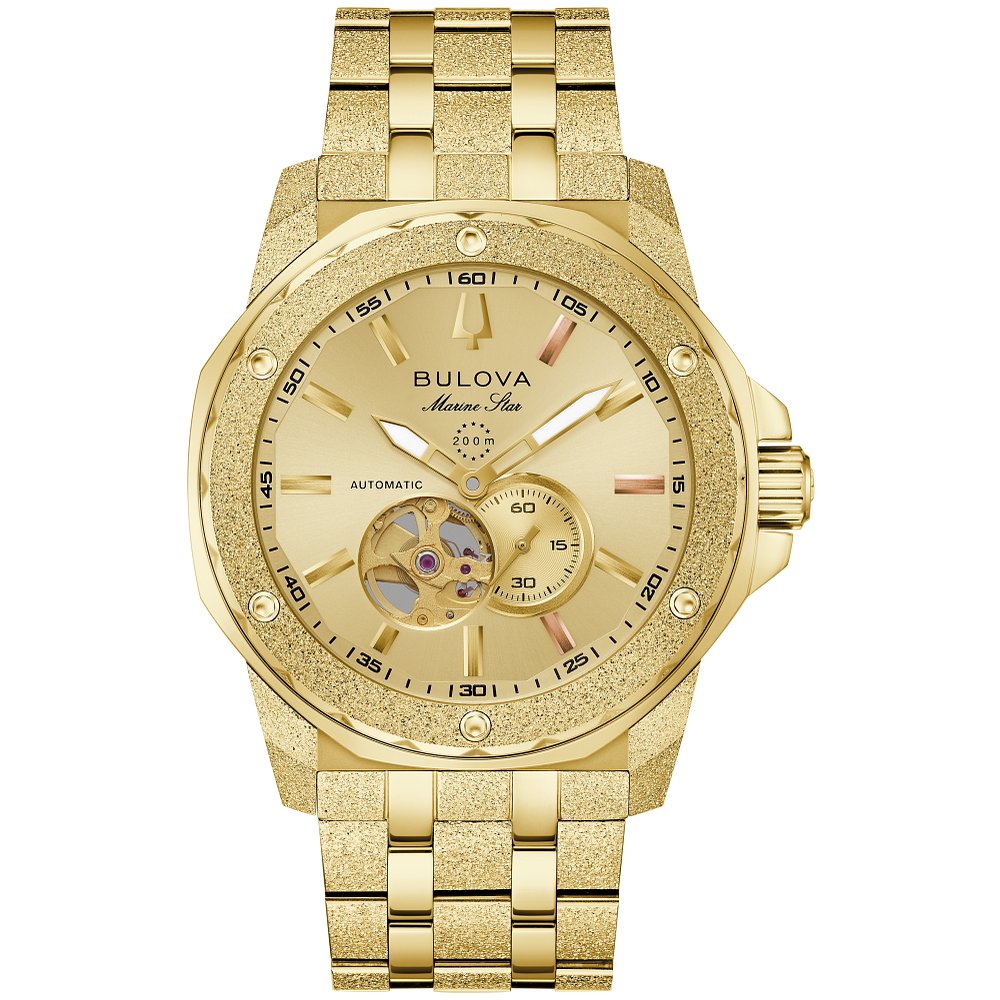 Bulova Gold-Tone Stainless Steel Performance Marine Star Series A - Marc Anthony Mens Watch (042429607552) 97A200