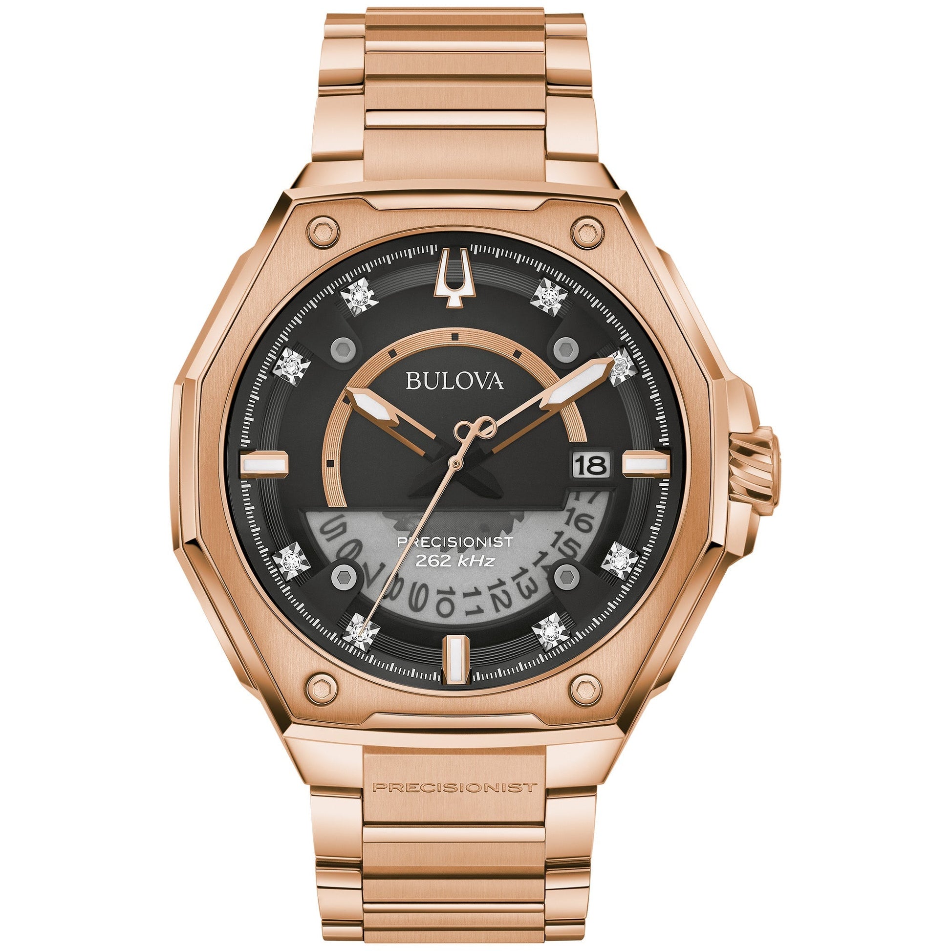 Bulova Proprietary Precisionist Mens Watch Stainless Steel (8077821444326)