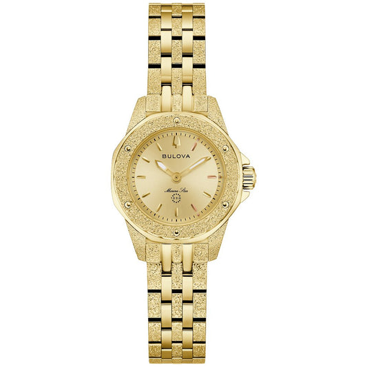 Bulova Gold-Tone Stainless Steel Performance Marine Star Series A - Marc Anthony Ladies Watch (042429607569) 97L192