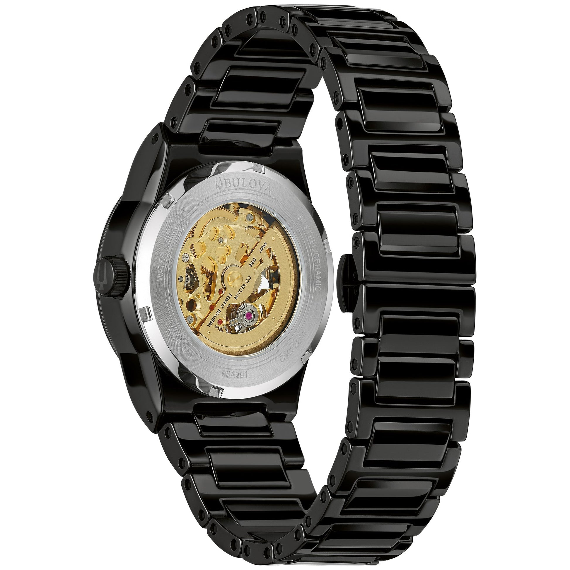 Bulova Modern Modern Mens Watch Ceramic & Stainless Steel (8077821739238) (10220878856385)