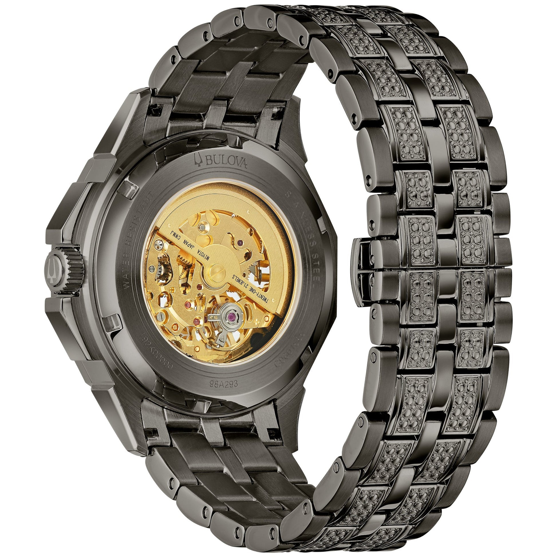 Bulova Dress/Classic Crystal Mens Watch Stainless Steel (8077821870310) (10220878397633)