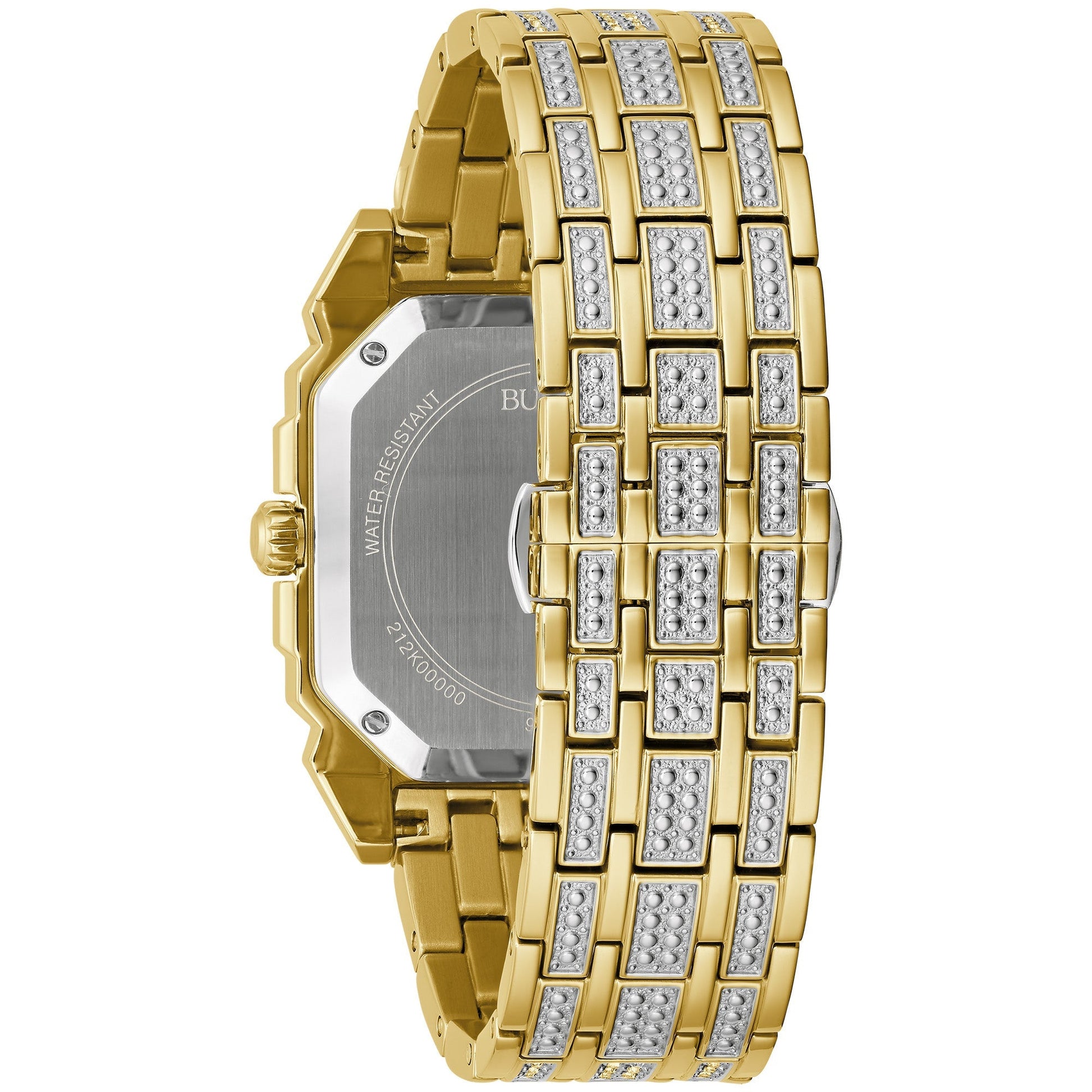 Bulova Dress/Classic Crystal Mens Watch Stainless Steel (8077821903078)