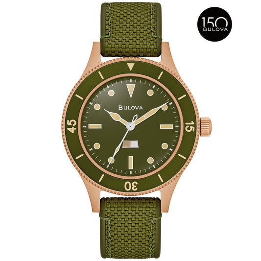 Bulova Bronze Bronze #CuSn8 Heritage Archive MIL SHIPS - Bronze Mens Watch (042429603738) 98A324