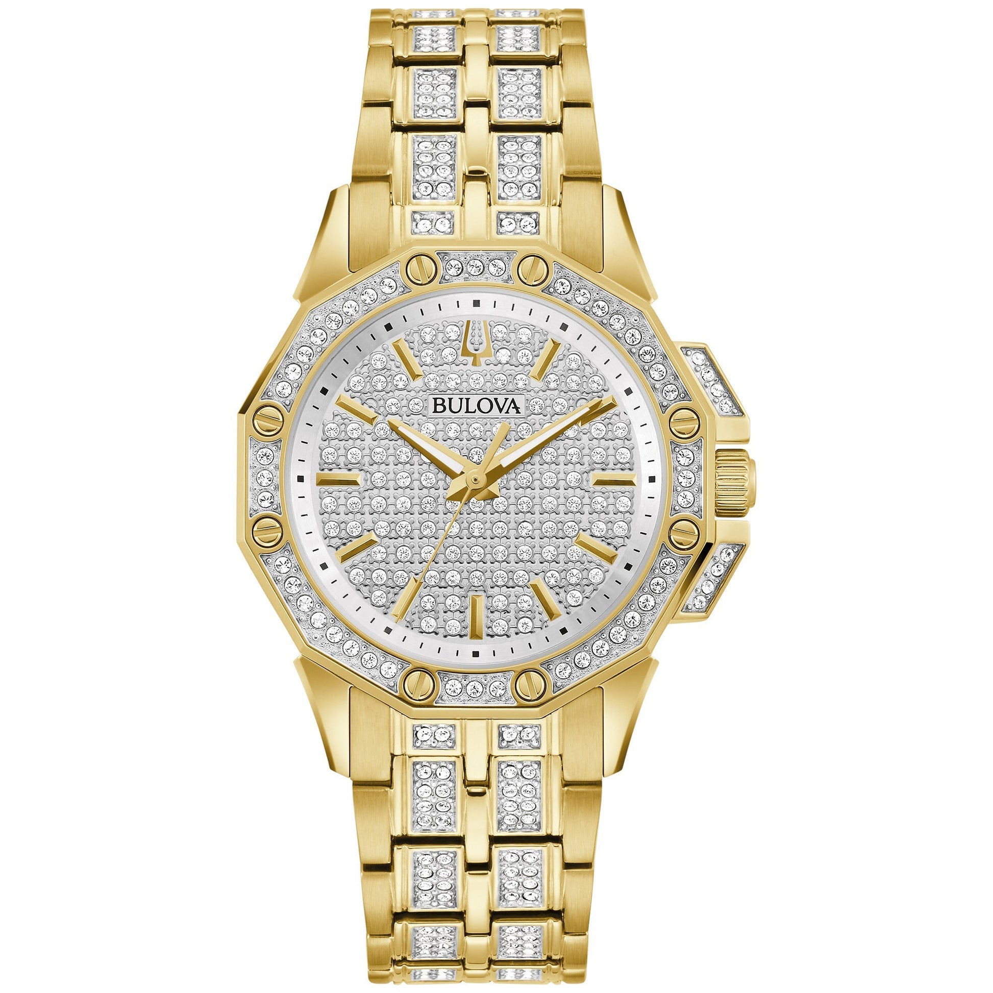 Bulova Dress/Classic Crystal Ladies Watch Stainless Steel RichardsJewelers Bulova Dress/Classic Crystal Ladies Watch Stainless Steel RichardsJewelers
