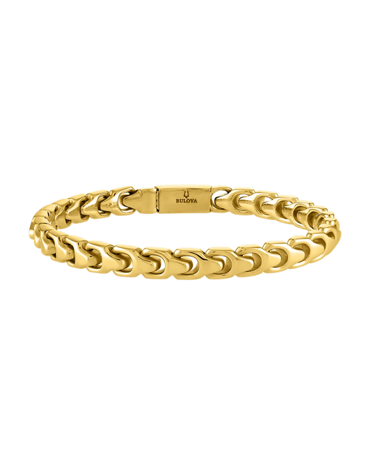 Black Stainless Steel Bulova Link™ Collection  Mens Bracelet