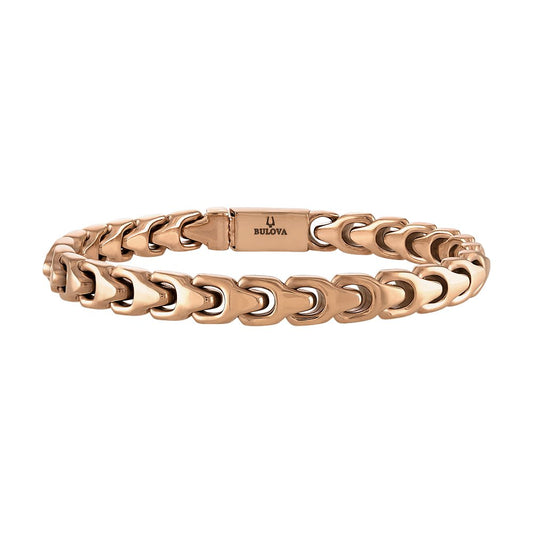 Rose Steel Latin Grammy Mens Bracelet (042429598294) BVB1109-RSTNA8
