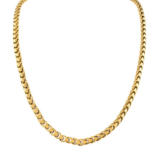 Yellow Steel Bulova Link™ Collection  Mens Necklace (042429595538) BVC1058-GSTNA