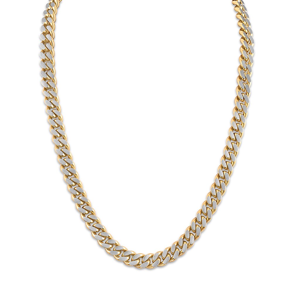 Two-tone Stainless Steel Classic Collection Mens Necklace (042429602083) BVC1085-GOSTNA