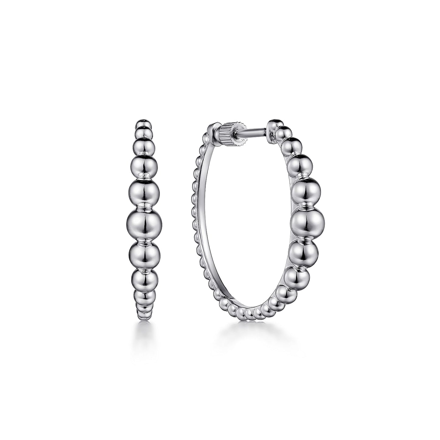 Gabriel & Co. Sterling Silver Classic Hoop Earrings (8931379675366)