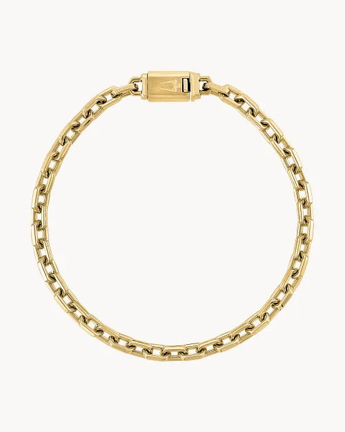Yellow Stainless Steel Icon Collection Mens Bracelet