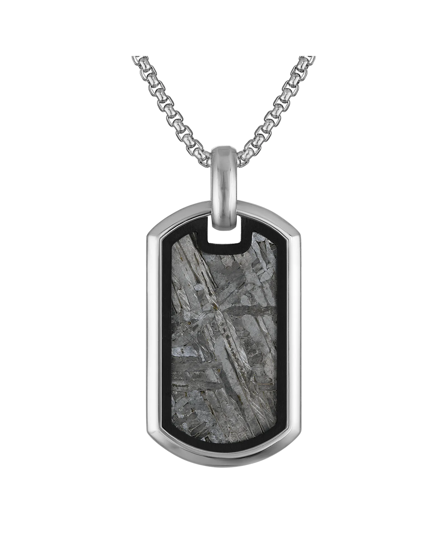 White Sterling Silver 925 Icon Collection Mens Pendant
