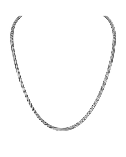 White Sterling Silver 925 Icon Collection Mens Necklace
