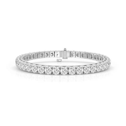 Round Cut Diamond Tennis Bracelet Approx. 8cttw
