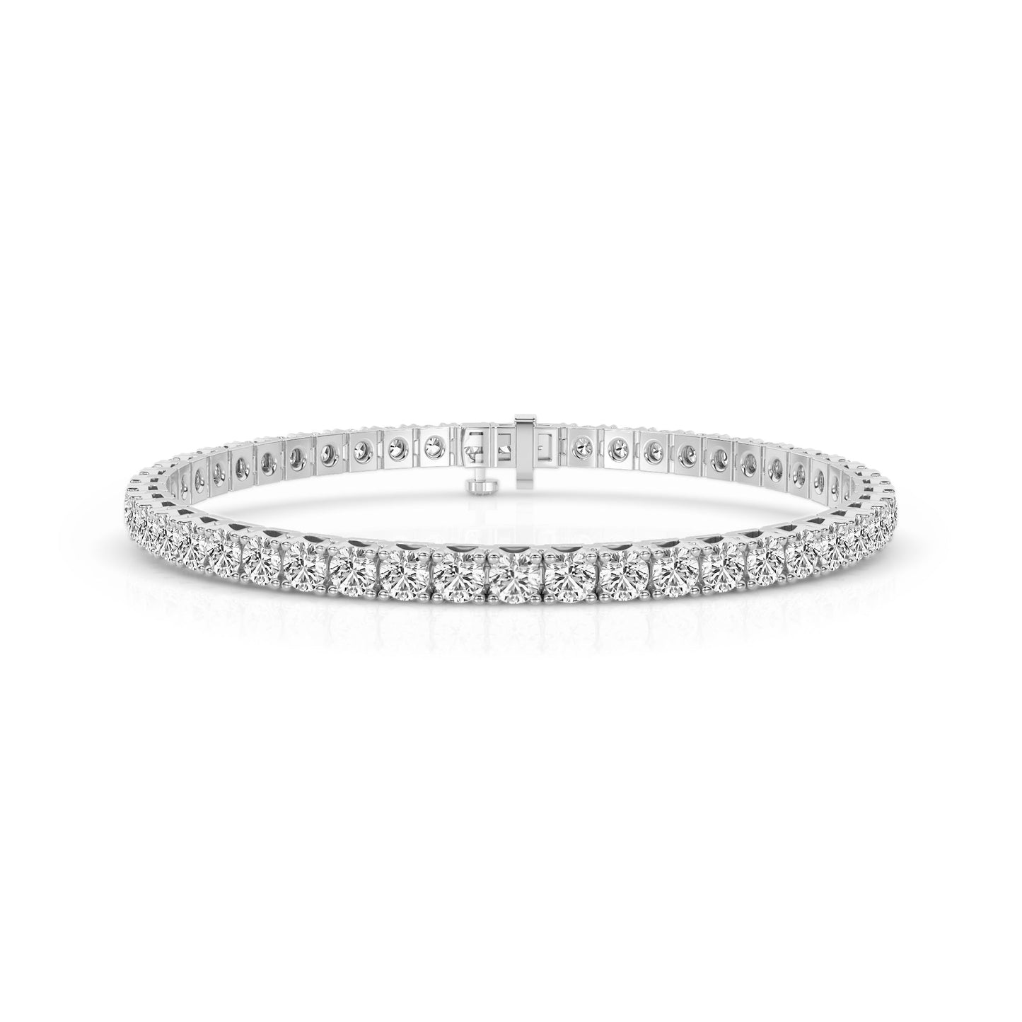 Round Cut Diamond Tennis Bracelet Approx. 10cttw