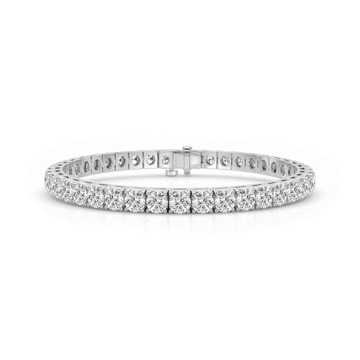 Round Cut Diamond Tennis Bracelet Approx. 14cttw