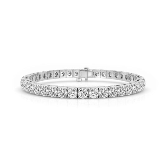 Round Cut Diamond Tennis Bracelet Approx. 14cttw