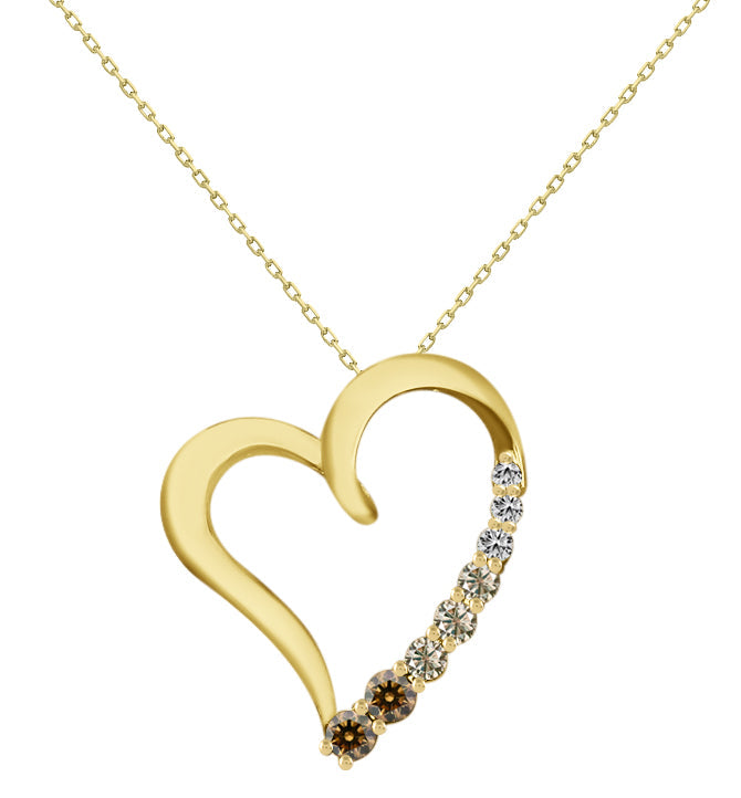Desert Diamond Heart Pendant