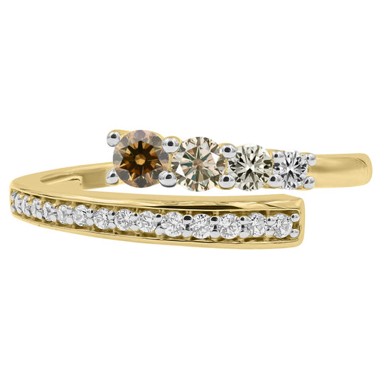 Desert Diamond Bypass Ring