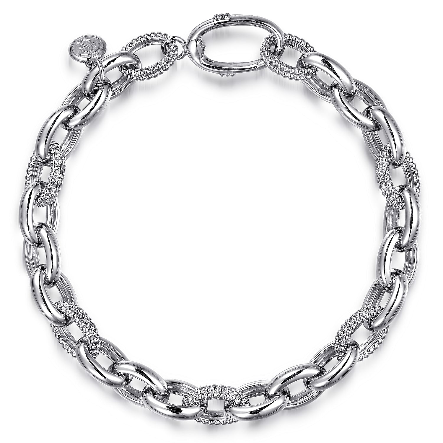 Gabriel & Co. Sterling Silver Chain Tennis Bracelet 7.5" (8931393077478)