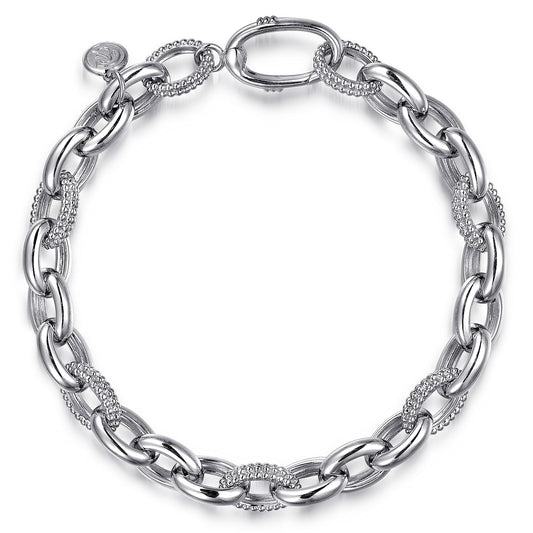 Gabriel & Co. Sterling Silver Chain Tennis Bracelet 7.5" (8931393077478)