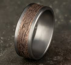 8mm Grey Tantalum and 14K Rose Gold Log Knot Pattern Wedding Band (9039387623654) (10800539828417)