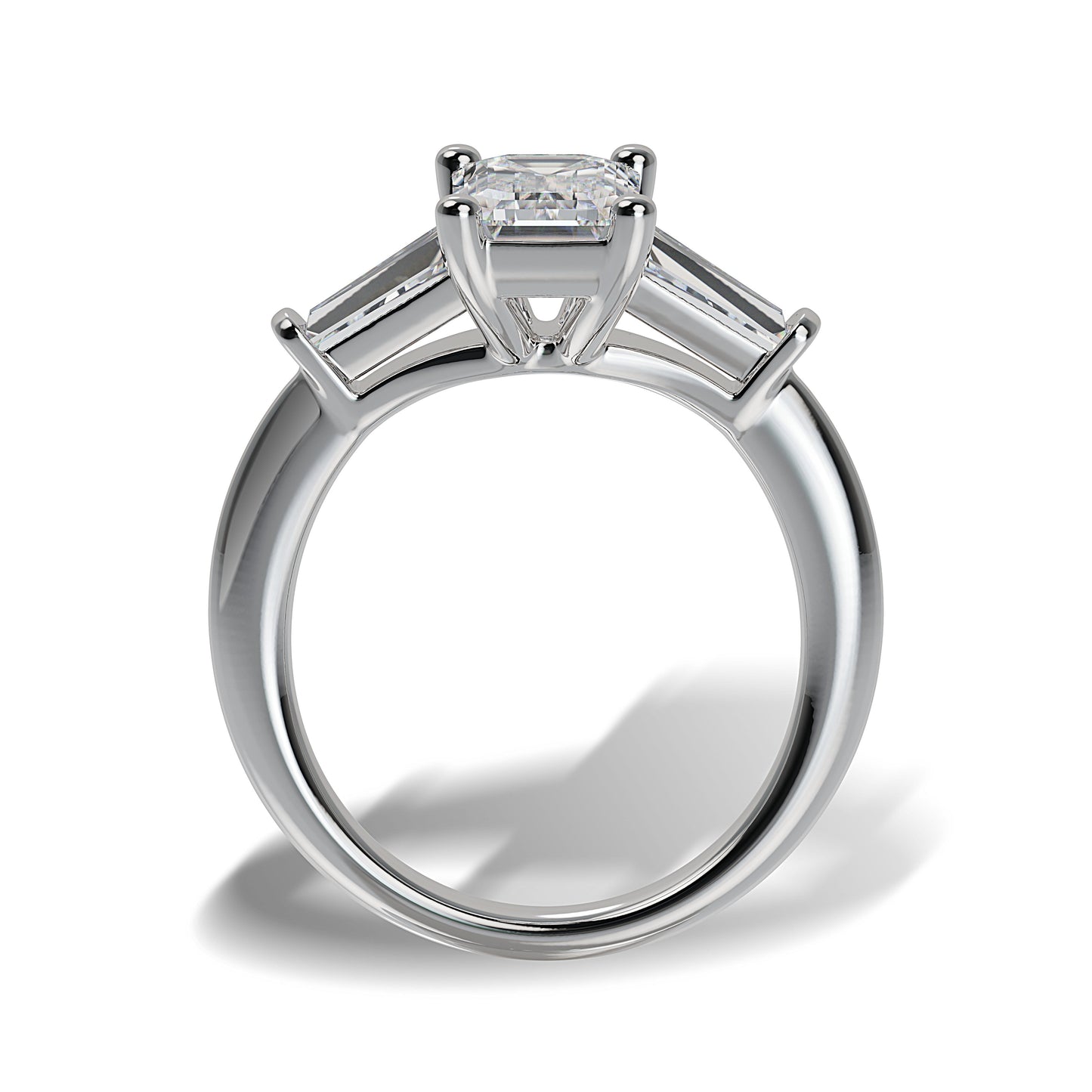 Lab Grown Diamond Three Stone Engagement Ring (8055182819558) (10220931449025)