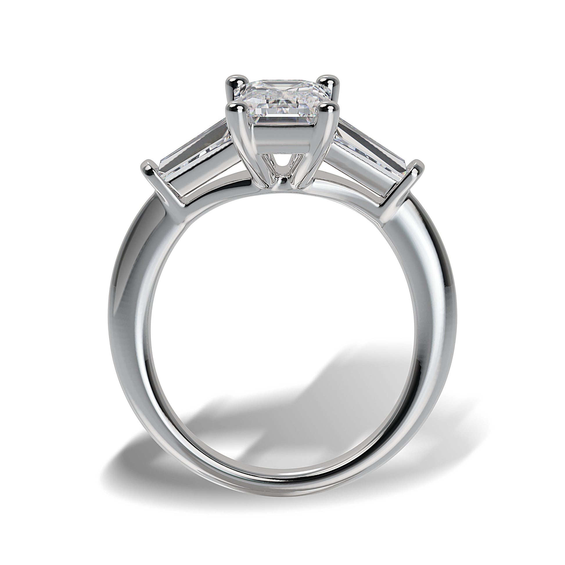 Lab Grown Diamond Three Stone Engagement Ring (8055182819558) (10220931449025)