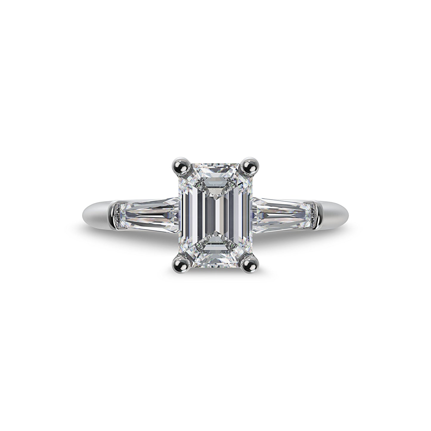 Lab Grown Diamond Three Stone Engagement Ring (8055182819558) (10220931449025)