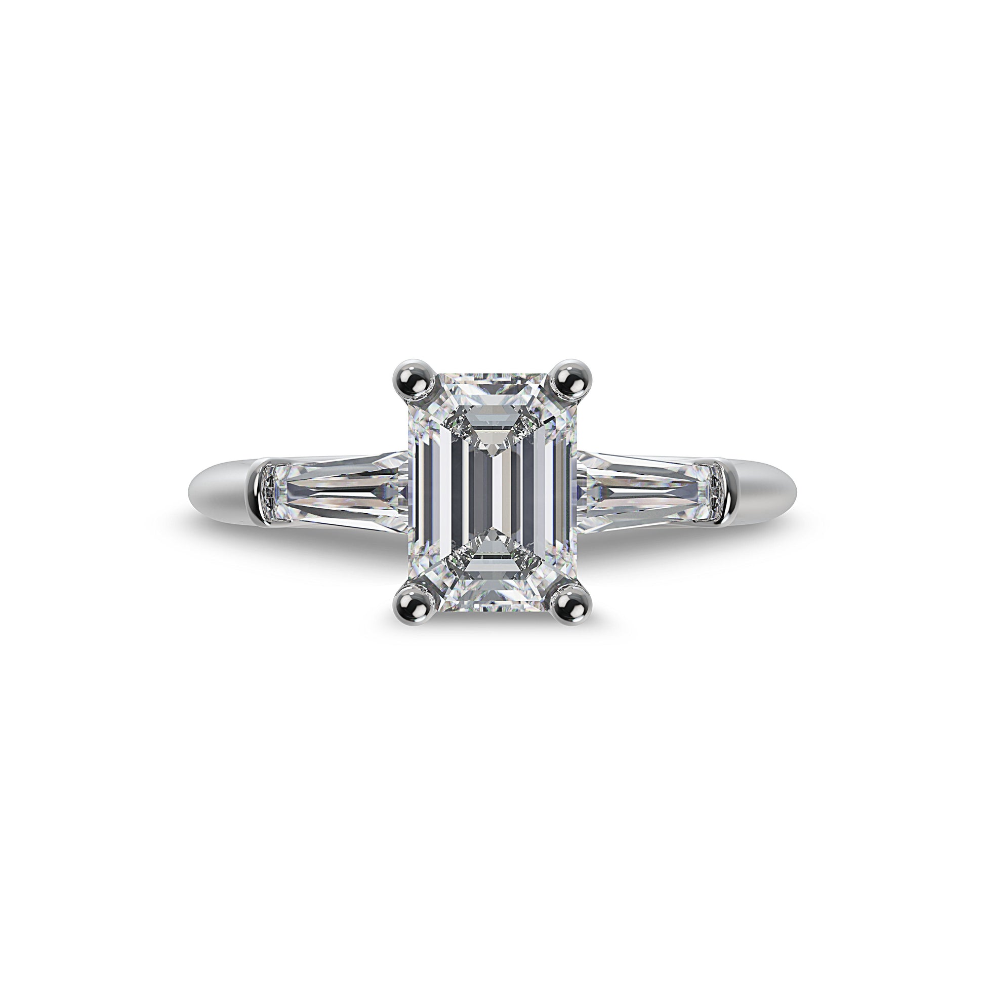 Lab Grown Diamond Three Stone Engagement Ring (8055182819558) (10220931449025)
