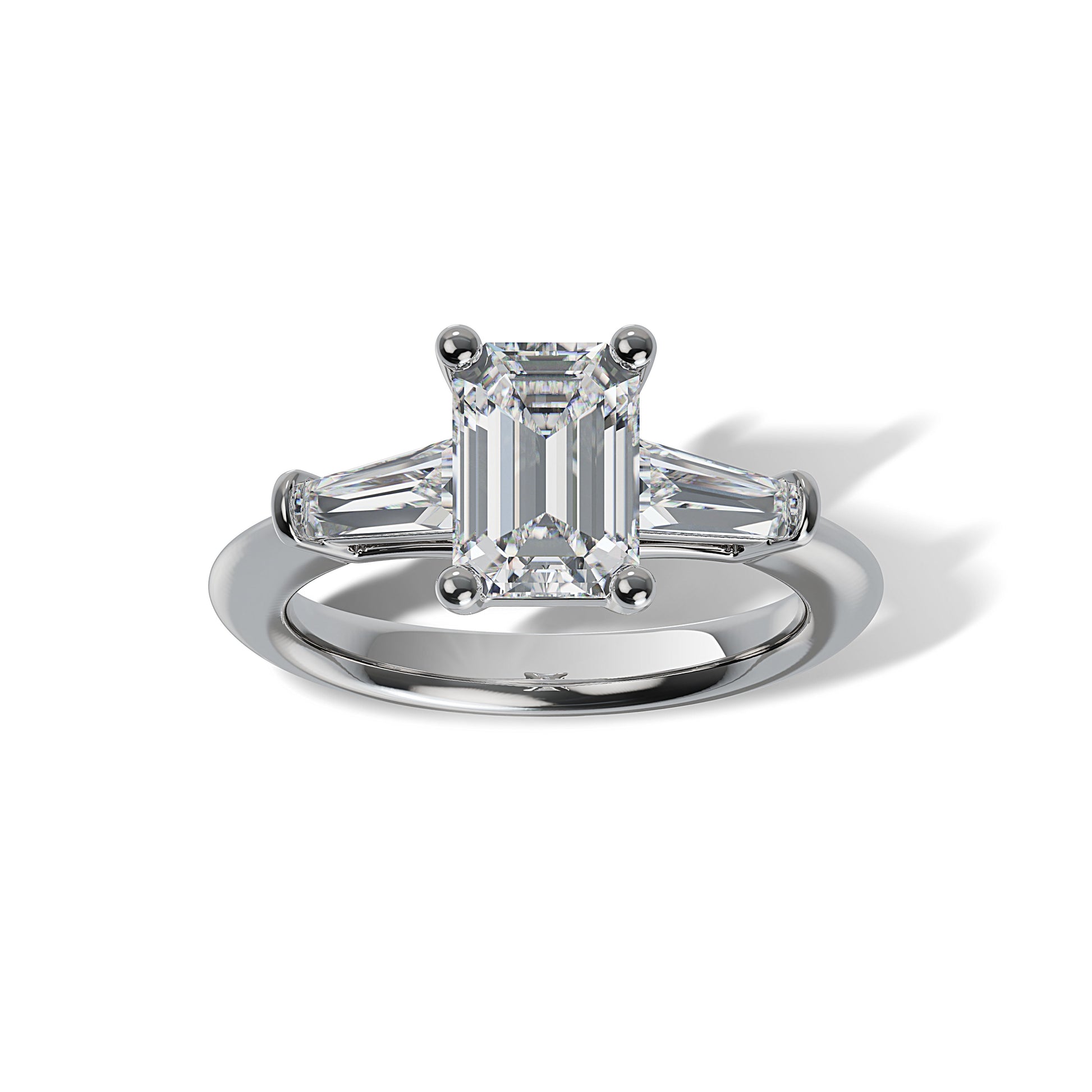Lab Grown Diamond Three Stone Engagement Ring (8055182819558) (10220931449025)