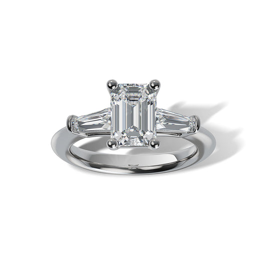 Lab Grown Diamond Three Stone Engagement Ring (8055182819558) (10220931449025)