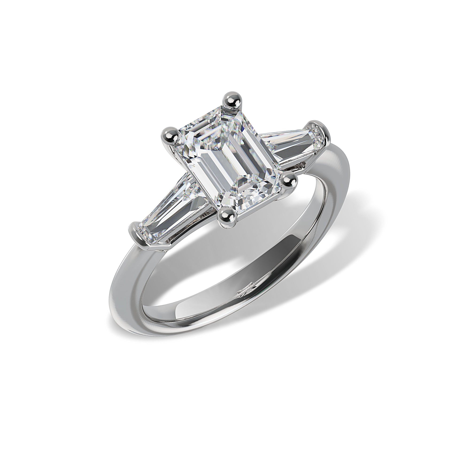 Lab Grown Diamond Three Stone Engagement Ring (8055182819558) (10220931449025)