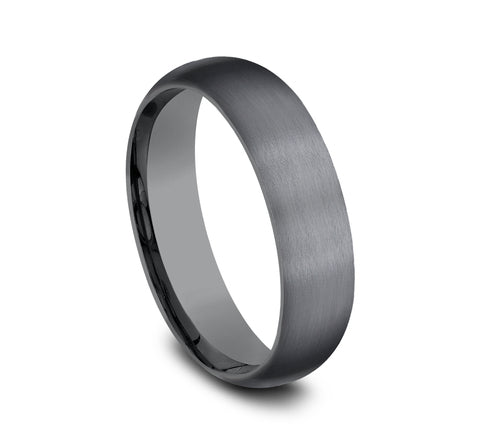 6mm Dark Tantalum Satin Finish Wedding Band (9039386771686) (10800540713153)